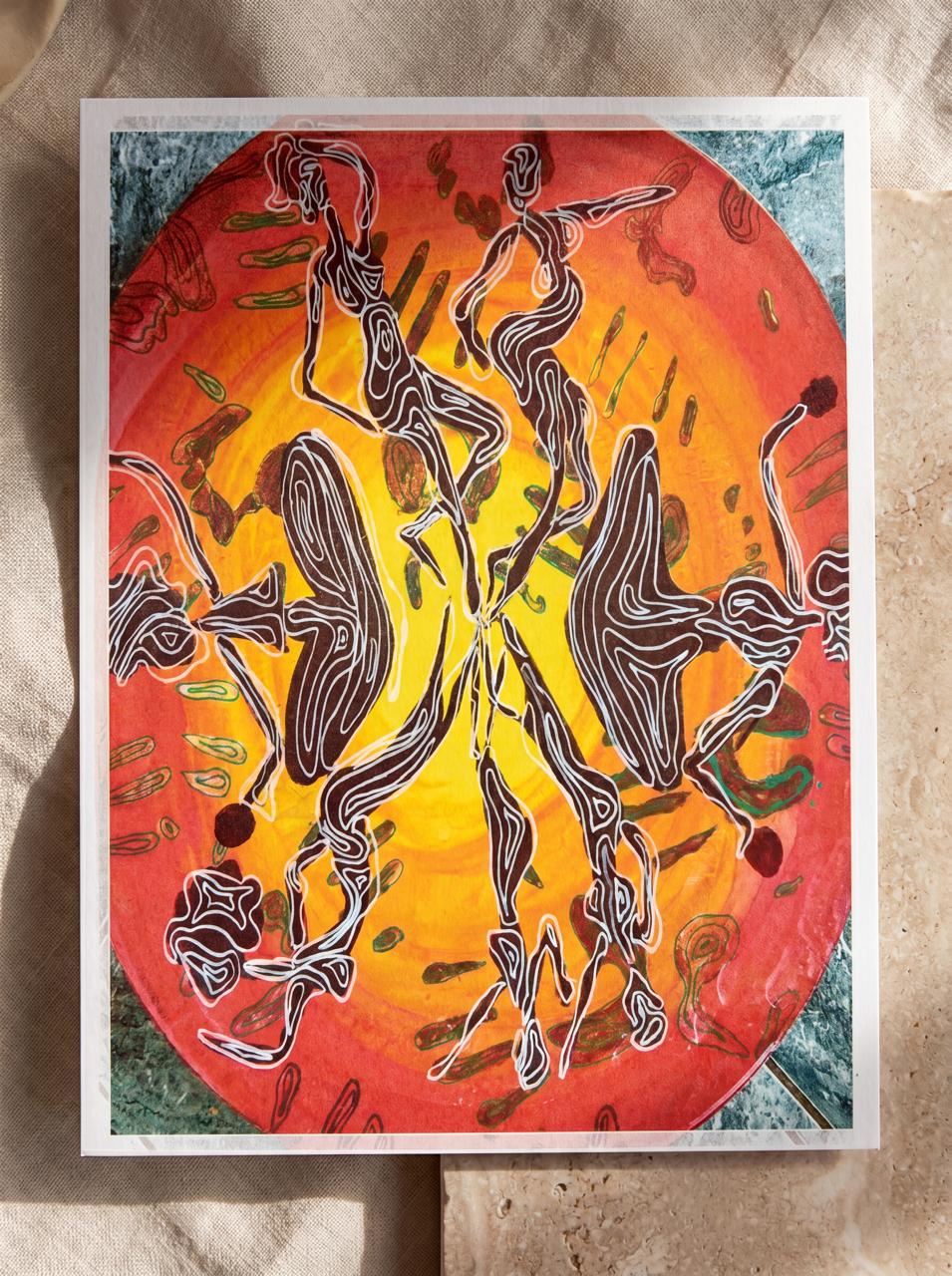 CARTE DANSE RONDE